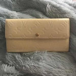 Yellow Vernis Louis Vuitton wallet